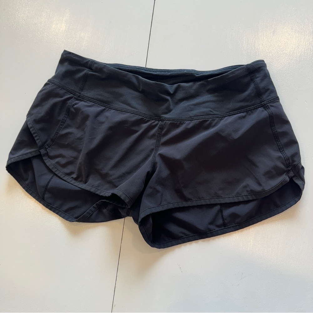 Lululemon running shorts, size 6, black